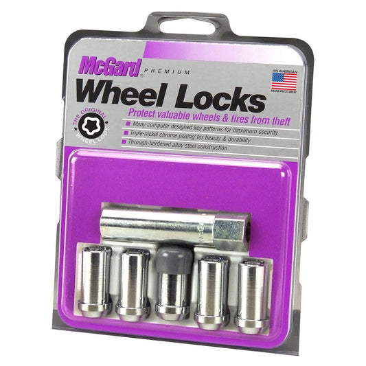 McGard Tuner Style Cone Seat Wheel Locks / Chrome (25540)
