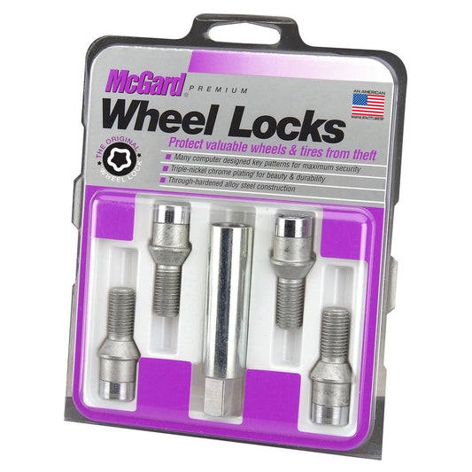 McGard Tuner Style Cone Seat Wheel Lock Bolts / Chrome (27201)