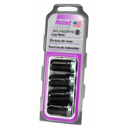 McGard Tuner Style Cone Seat Lug Nuts / Black (65310BK)
