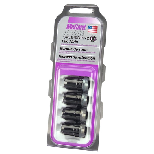 McGard Tuner Style Cone Seat Lug Nuts / Black (65354BK)