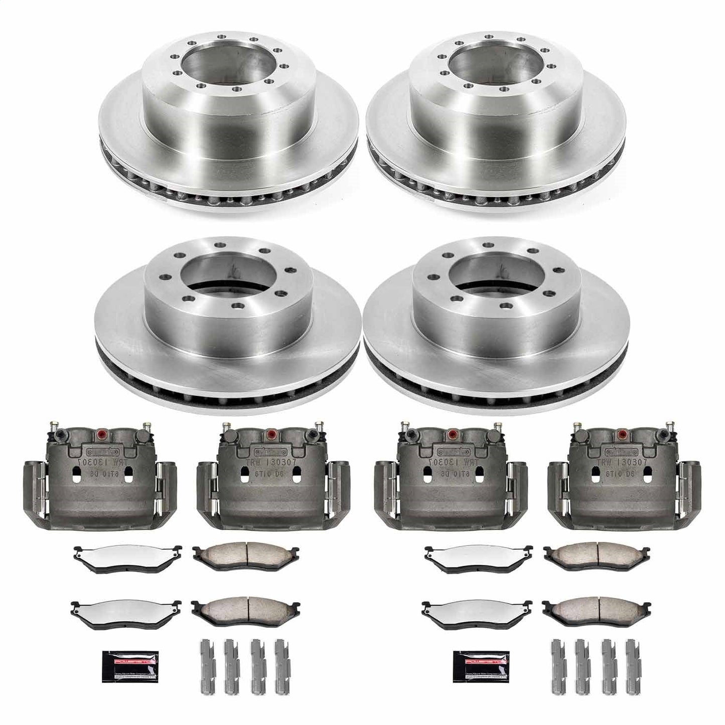 PowerStop 2002 Ford E-550 Econoline Super Duty Front & Rear Medium Duty Caliper Kit (MDCK4416)