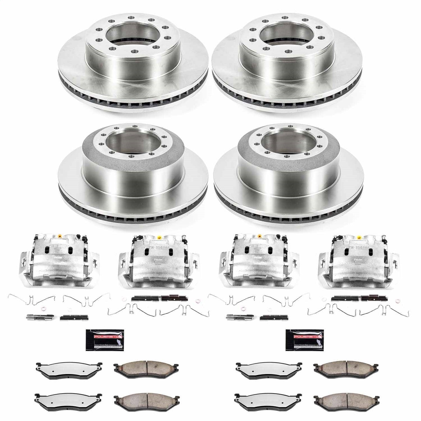 PowerStop 05-16 Ford F-450 Super Duty Front & Rear Medium Duty Caliper Kit (MDCK5965)