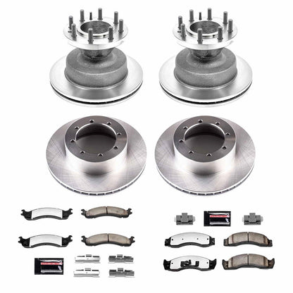 PowerStop 03-07 Ford E-450 Super Duty Front & Rear Medium Duty Kit (MDK4233)