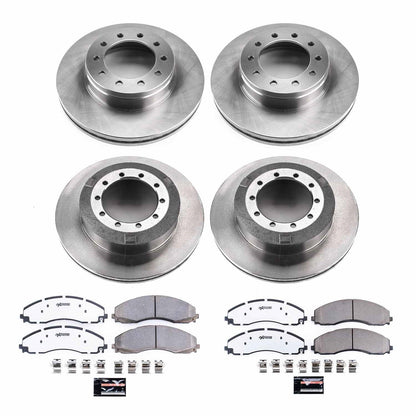 PowerStop 17-22 Ford F-550 Super Duty Front & Rear Medium Duty Kit (MDK7423)