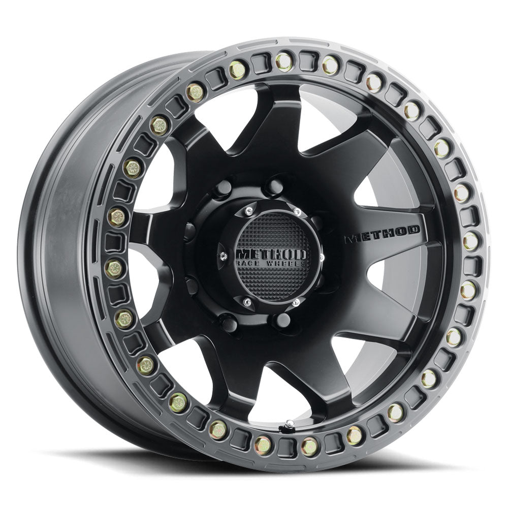 (set of 4) Method MR108 Beadlock Matte Black | 17x9" -44mm | 8x170mm Wheel