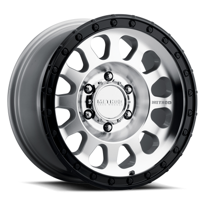 (set of 4) Method MR315 Machined - Gloss Black Lip | 18x9" +18mm | 6x5.5in Wheel