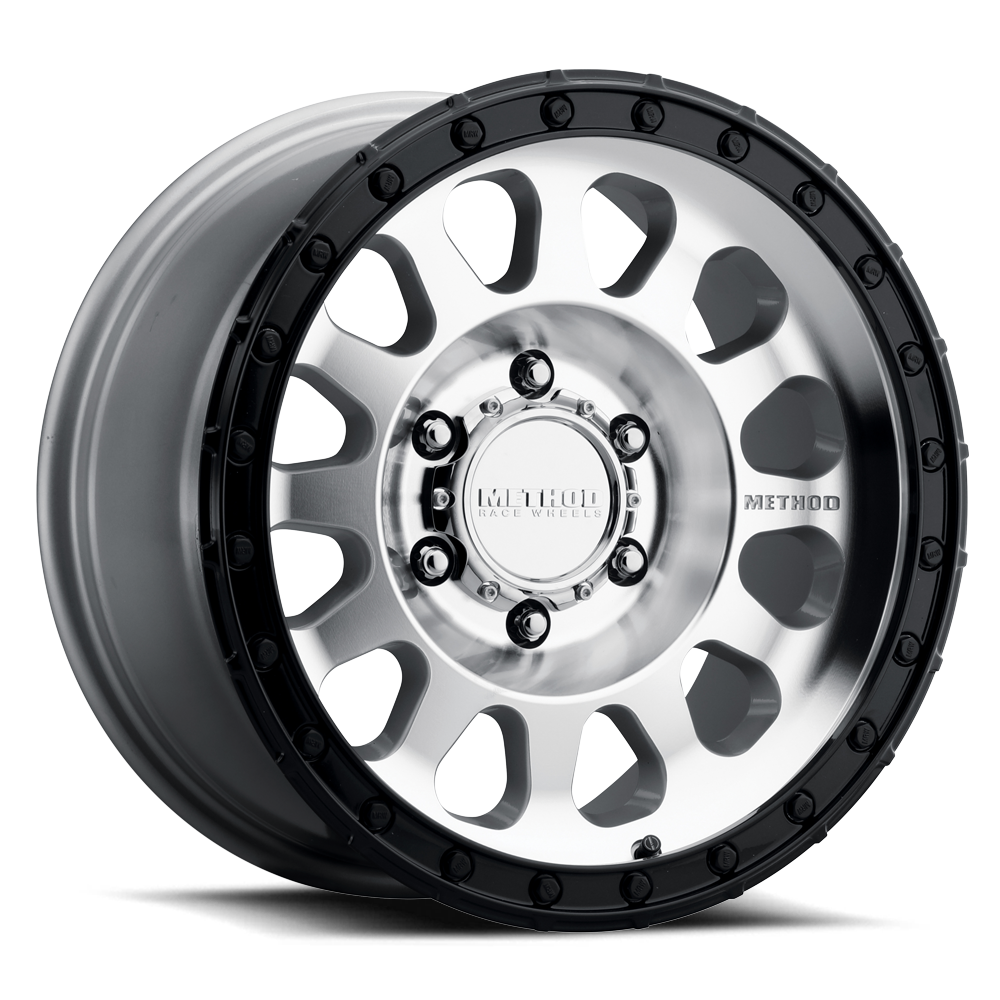 Method MR315 Machined - Gloss Black Lip | 17x8.5" +0mm | 6x135mm Wheel