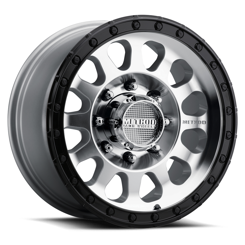 Method MR315 Machined - Gloss Black Lip | 17x8.5" +25mm | 8x180mm Wheel