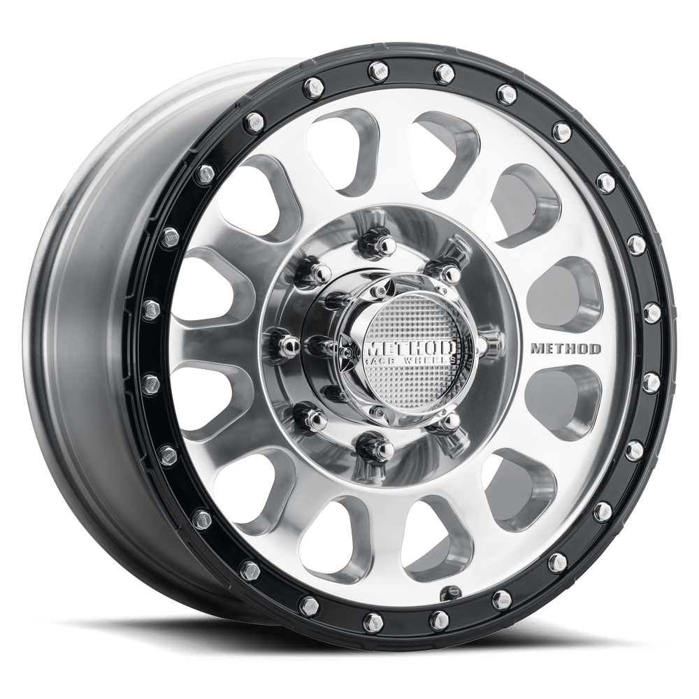 Method MR315 Polished - Gloss Black Lip | 17x8.5" +25mm | 8x6.5mm Wheel