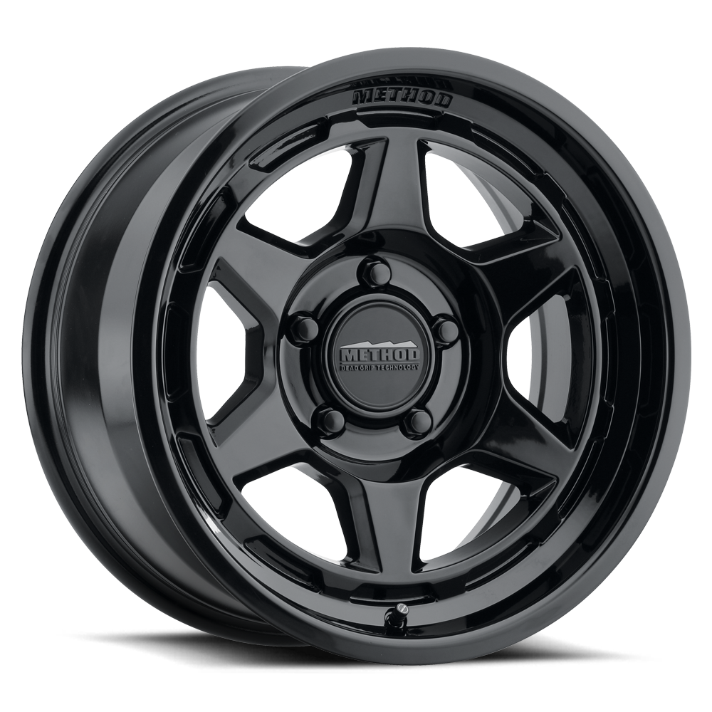 (set of 4) Method MR708 Gloss Black | 17x9" -38mm | 5x5in Wheel