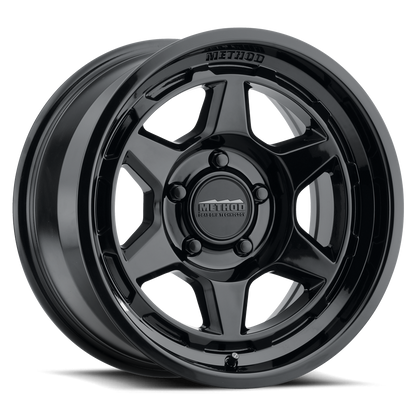 (set of 4) Method MR708 Gloss Black | 17x9" -38mm | 5x5in Wheel