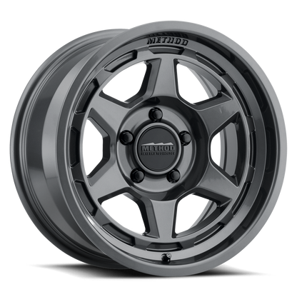 (set of 4) Method MR708 Gloss Titanium | 17x9" -38mm | 5x5in Wheel