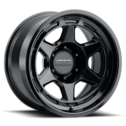 (set of 4) Method MR708 Gloss Black | 17x9" -38mm | 6x5.5in Wheel