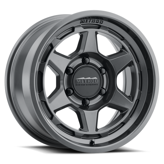 Method MR708 Gloss Titanium | 17x8.5" +25mm | 6x5.5mm Wheel