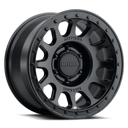 (set of 4) Method MR709-HD Matte Black | 17x8.5" +0mm | 6x5.5in Wheel