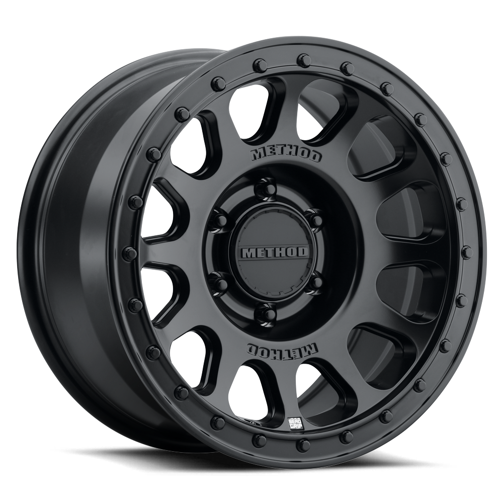 (set of 4) Method MR709-HD Matte Black | 18x9" +12mm | 6x5.5in Wheel