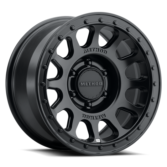(set of 4) Method MR709-HD Matte Black | 17x8.5" +25mm | 6x5.5in Wheel