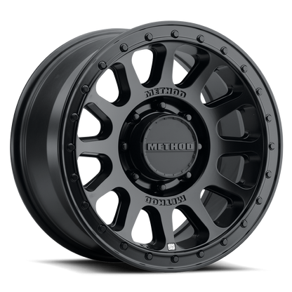 (set of 4) Method MR709-HD Matte Black | 18x9" +12mm | 8x6.5in Wheel