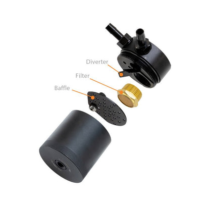 Mishimoto Baffled Oil Catch Can | 2016-2021 Honda Civic 1.5T/Si (MMBCC-CIV-16PBE)