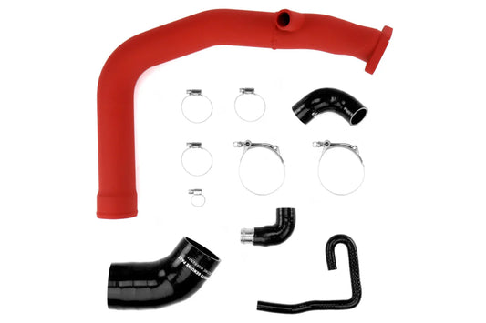 Mishimoto Charge Pipe Kit Hot Side Red | 2015-2018 Subaru WRX (MMICP-WRX-15WRD)