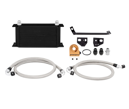 Mishimoto Thermostatic Oil Cooler Kit - Black |2015+ Ford Mustang Ecoboost (MMOC-MUS4-15TBK)