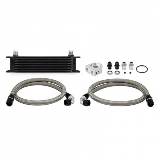 Mishimoto 10 Row Black Oil Cooler Kit  | Universal (MMOC-UBK)