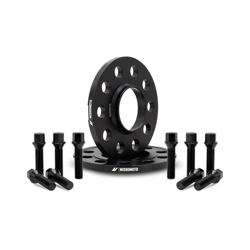 Mishimoto Wheel Spacers - 5x112 - 66.5 - 10 - M14 - Black - WheelFlip