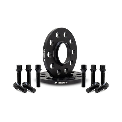 Mishimoto Wheel Spacers - 5x112 - 66.5 - 10 - M14 - Black - WheelFlip