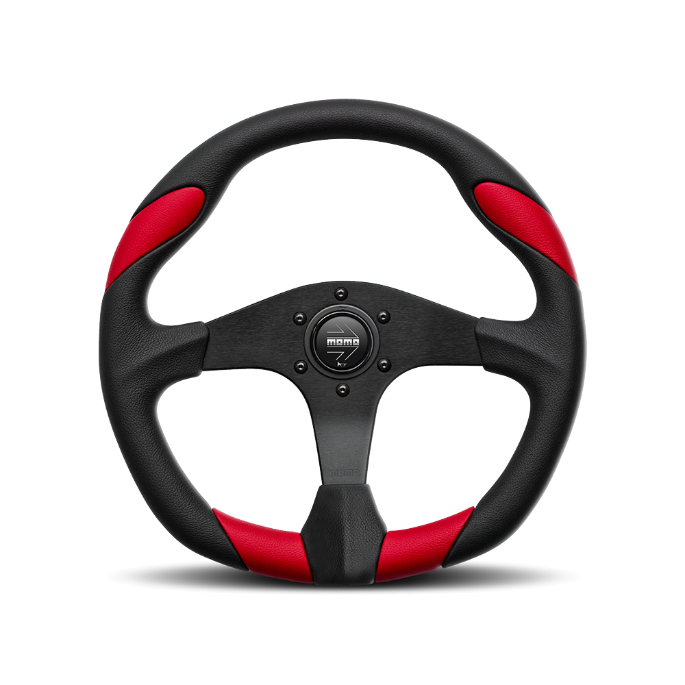 MOMO Quark 350mm Black Polyurethane Steering Wheel (QRK35BK0)