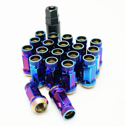 Wheel Mate Muteki SR45R Lug Nut Kit 12x1.25 - Burned Blue for 2009+ Nissan 370Z (whm32935UN)