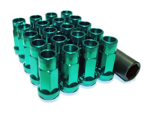 Wheel Mate Muteki SR48 Open End Lug Nuts - Green 12x1.25 48mm (whm32905G)