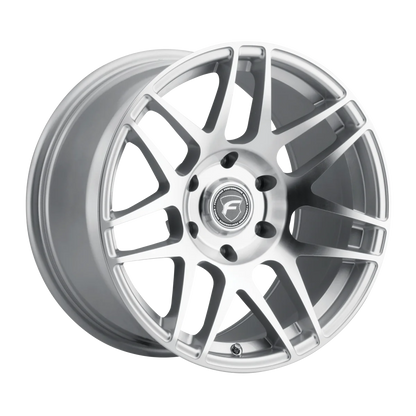 Forgestar F14 Drag Silver Machined | 17x9.5" +25mm | 6x135mm Wheel