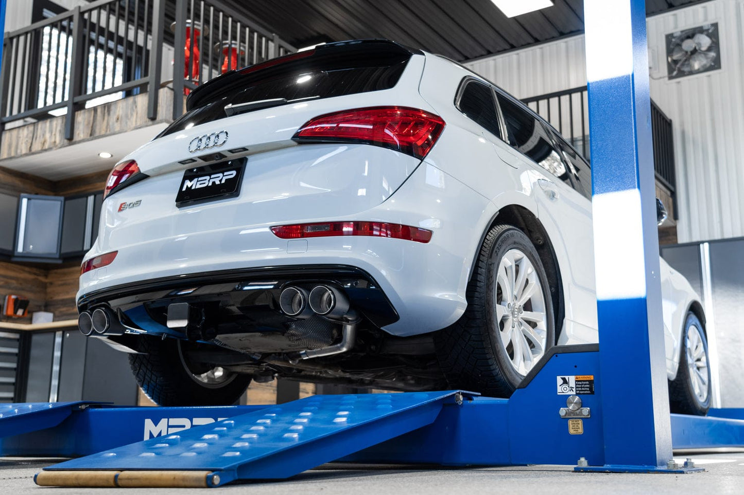 MBRP 2.5" Amor Pro Axle Back Exhaust Quad Rear Exit (Street Profile / Carbon Fiber Tips) - Audi / B8 / SQ5