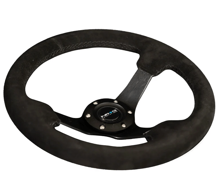 NRG 330MM DEEP DISH STEERING WHEEL SUEDE