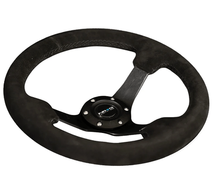 NRG 330MM DEEP DISH STEERING WHEEL SUEDE