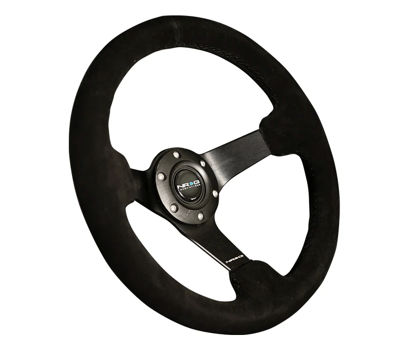NRG 330MM DEEP DISH STEERING WHEEL SUEDE