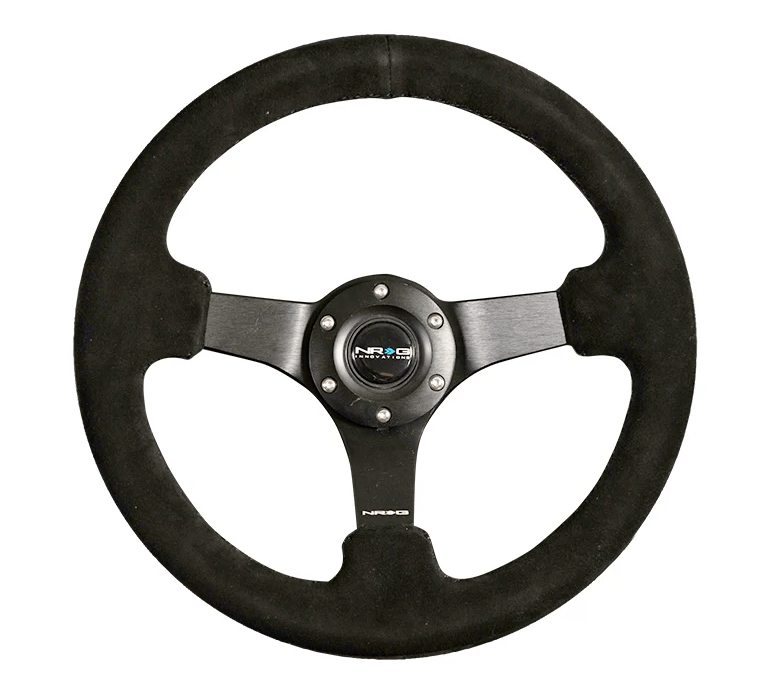 NRG 330MM DEEP DISH STEERING WHEEL SUEDE