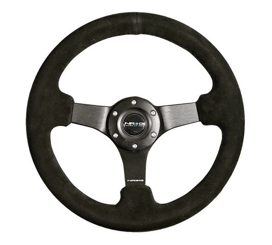 NRG 330MM DEEP DISH STEERING WHEEL SUEDE