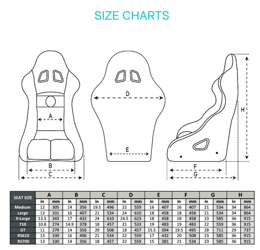 NRG Fiber Glass Bucket Seat- Large