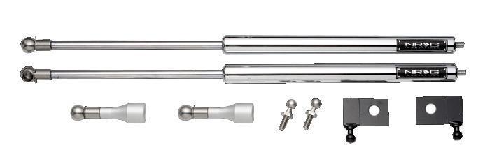 NRG 02+ Acura RSX Hood Damper Kit Polished