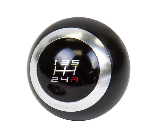 NRG Black Shift Knob - 4 interchangeable rings