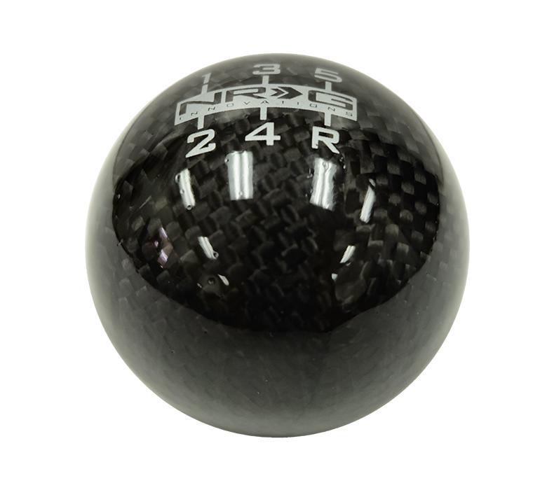 NRG Ball-Style Universal Black Carbon Fiber Shift Knob (SK-300BC)