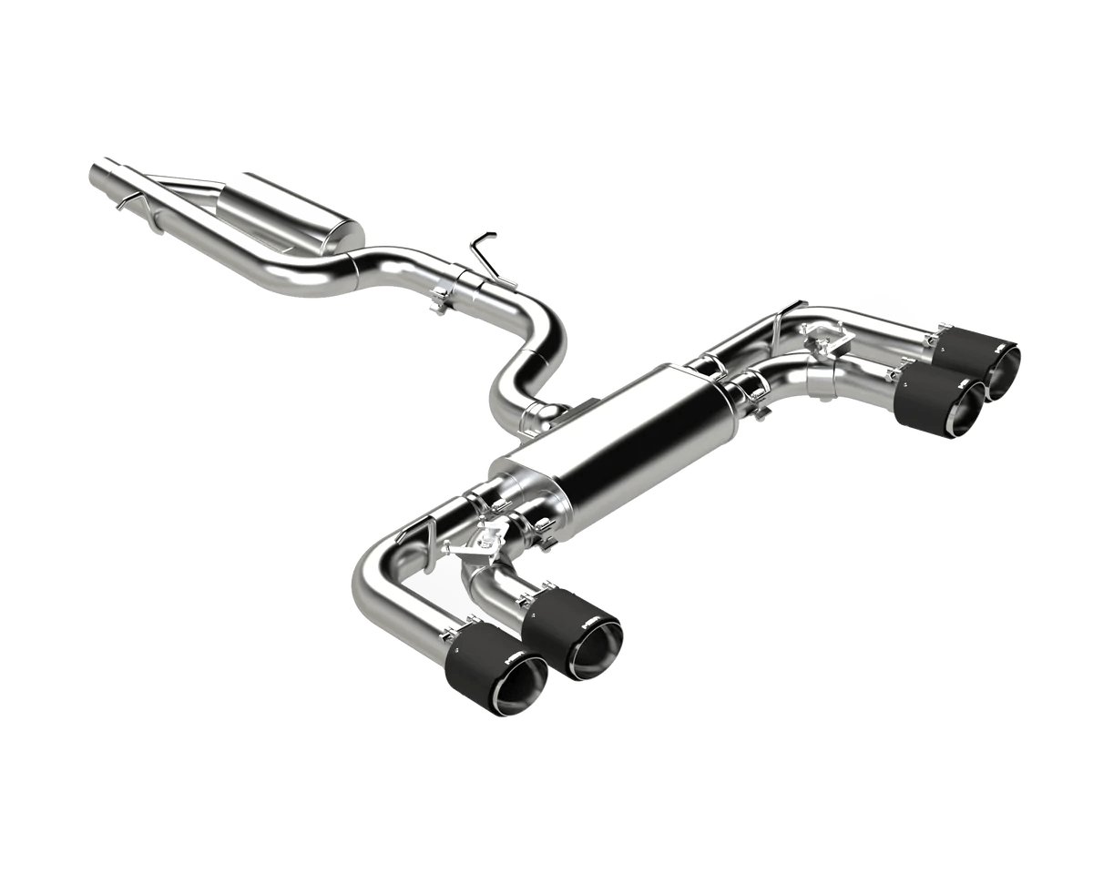 MBRP 3" Cat Back Quad Tip Exhaust System - VW Mk8 Golf R
