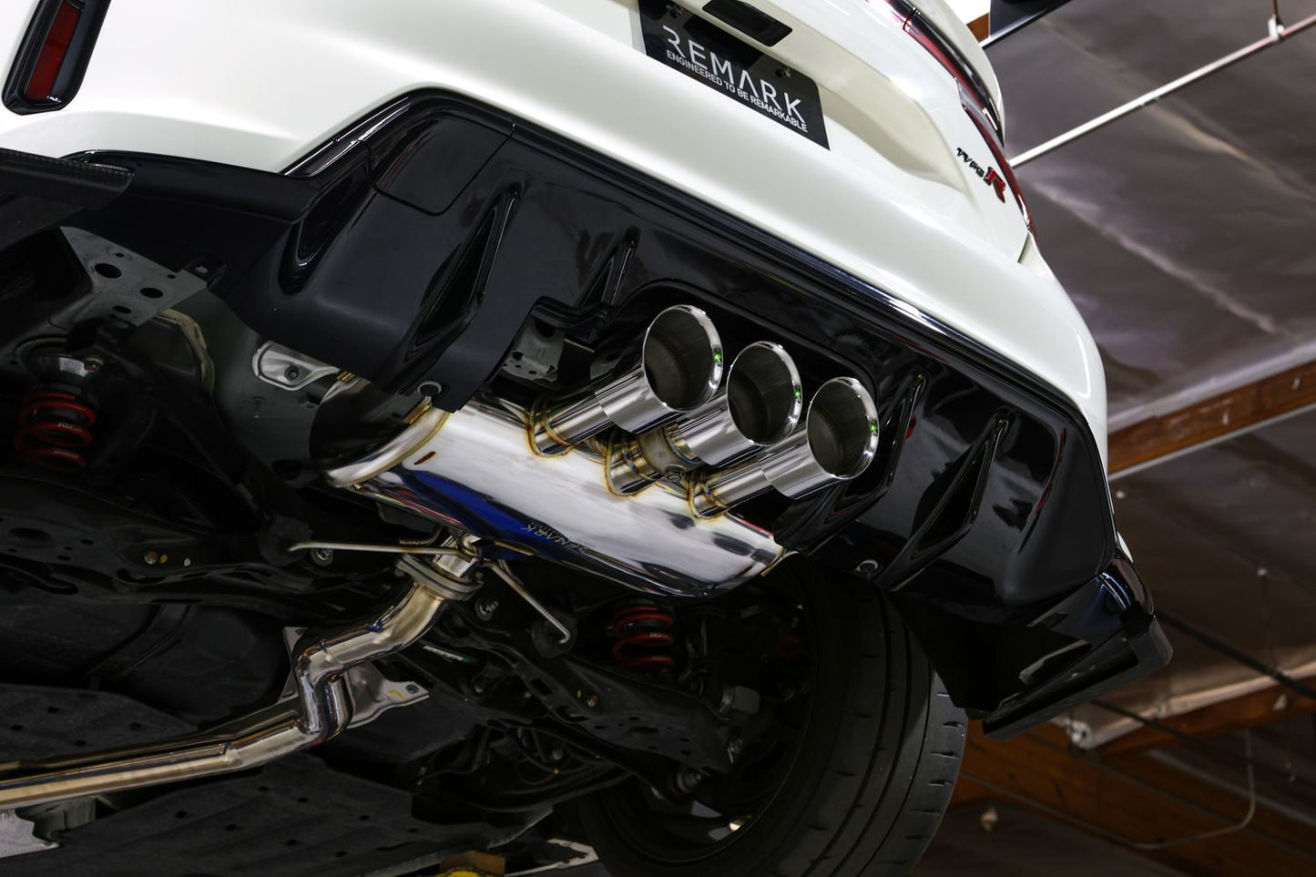Remark Sports Touring Q-Spec Triple Tip Catback & Front Pipe | 2023+ Honda Civic Type-R (RK-C3076H-09Q)