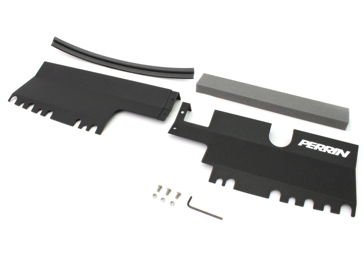 Perrin 2pc Radiator Shroud For Use w/out OEM Intake Scoop Black 2015-2021 WRX / 2015-2021 STI