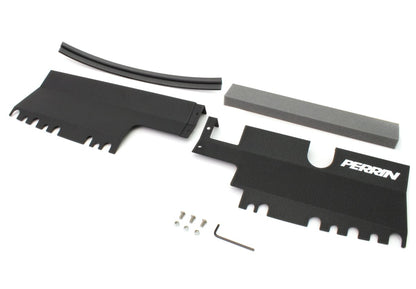Perrin 2pc Radiator Shroud For Use w/out OEM Intake Scoop Black 2015-2021 WRX / 2015-2021 STI