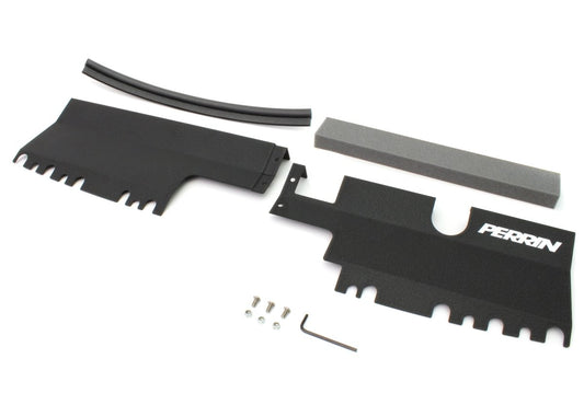 Perrin 2pc Radiator Shroud For Use w/out OEM Intake Scoop Black 2015-2021 WRX / 2015-2021 STI