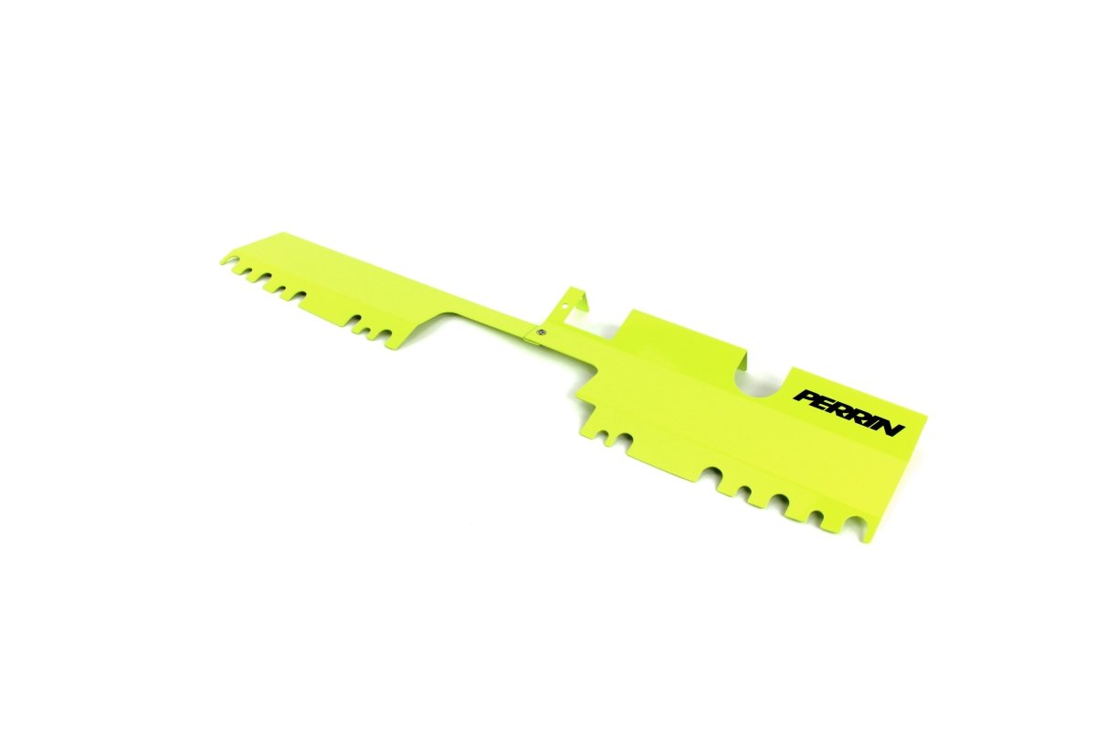 Perrin 2pc Radiator Shroud For Use w/ OEM Intake Scoop Neon Yellow 2015-2021 WRX / 2015-2021 STI