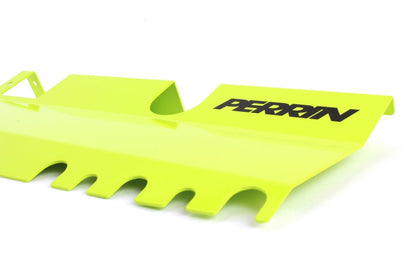 Perrin 2pc Radiator Shroud For Use w/ OEM Intake Scoop Neon Yellow 2015-2021 WRX / 2015-2021 STI