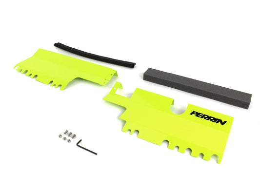 Perrin 2pc Radiator Shroud For Use w/out OEM Intake Scoop Neon Yellow 2015-2021 WRX / 2015-2021 STI